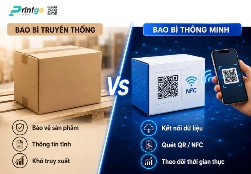 Bao bì thông minh khác gì so với bao bì truyền thống?