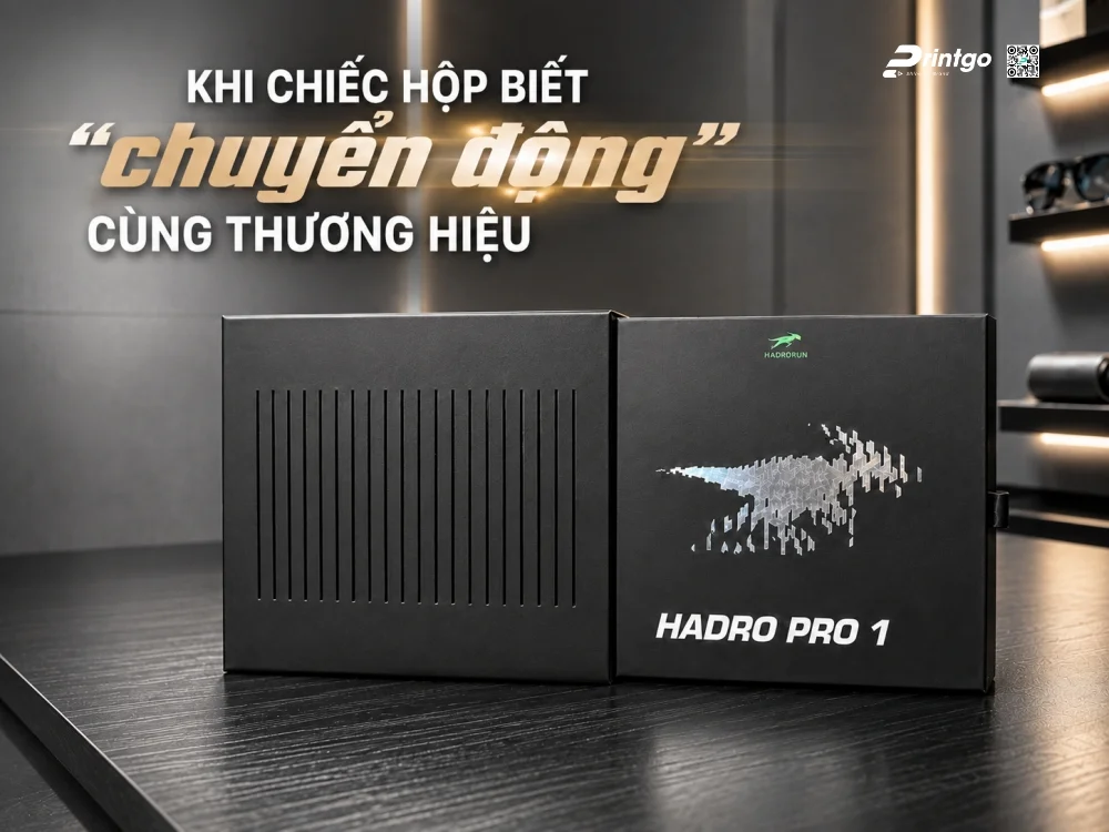 Dự án in hộp đựng kính thông minh Hadrorun - Khi chiếc hộp biết "chuyển động" cùng thương hiệu