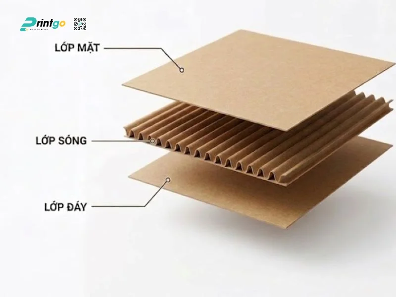 Cấu tạo của hộp carton sóng