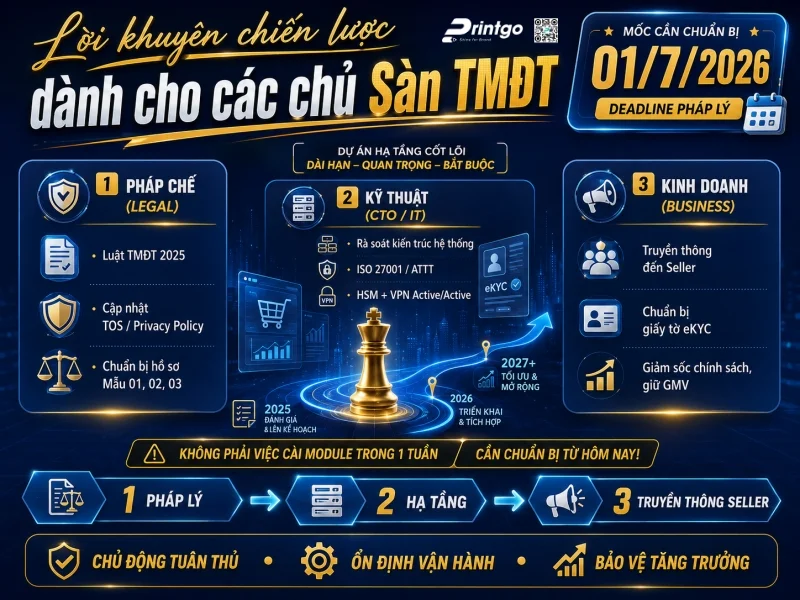 Lời khuyên chiến lược dành cho các chủ Sàn TMĐT