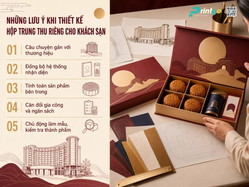 Những lưu ý khi thiết kế bao bì hộp Trung Thu riêng cho khách sạn