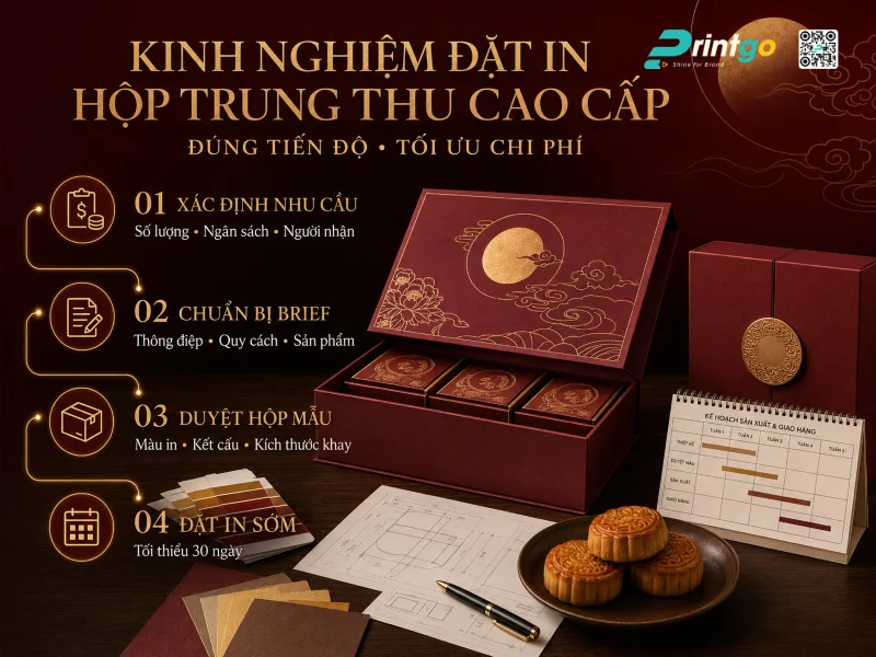 Kinh nghiệm đặt in mẫu hộp bánh Trung Thu cao cấp đúng tiến độ và tối ưu chi phí