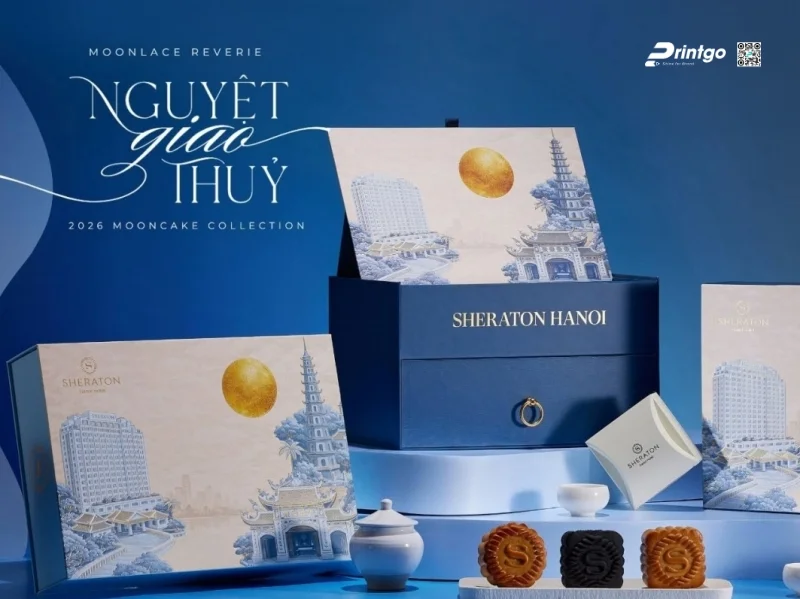 Review hộp bánh Trung thu khách sạn Sheraton Hanoi Hotel 2026: Nguyệt Giao Thủy