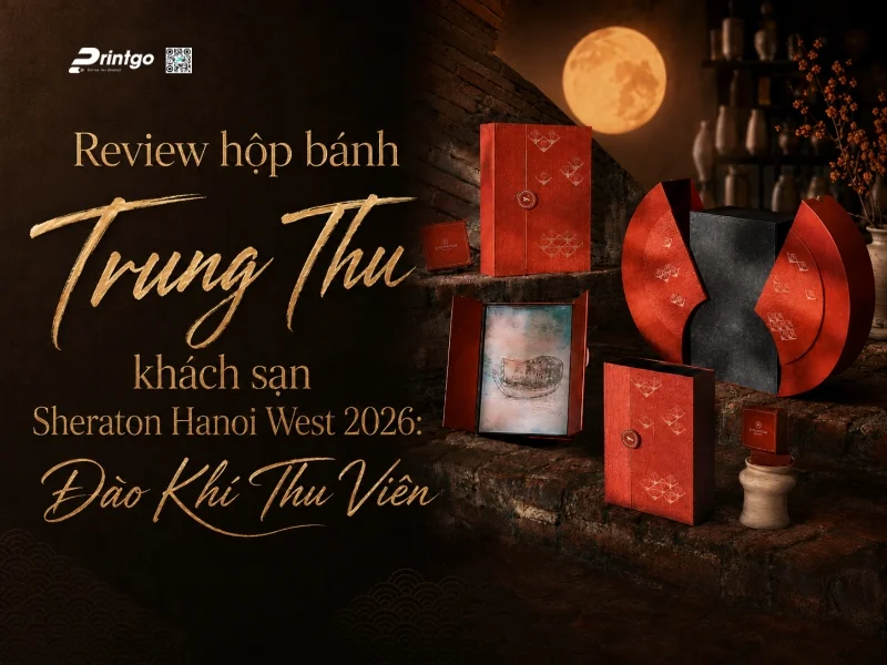 Review hộp bánh Trung thu khách sạn Sheraton Hanoi West 2026: Đào Khí Thu Viên