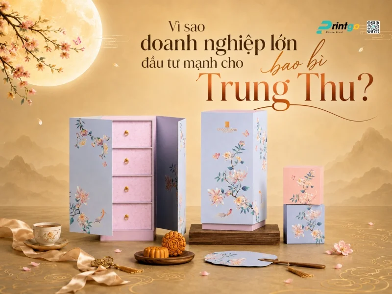 Vì sao doanh nghiệp lớn đầu tư mạnh cho bao bì Trung Thu? Bí quyết tặng quà VIP ghi điểm thương hiệu