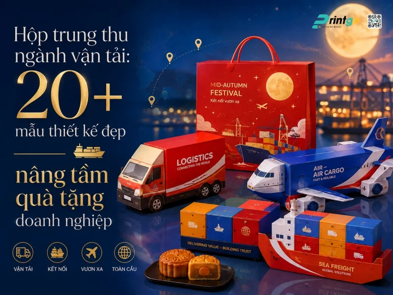 Hộp trung thu ngành vận tải: 20+ mẫu thiết kế đẹp nâng tầm quà tặng doanh nghiệp