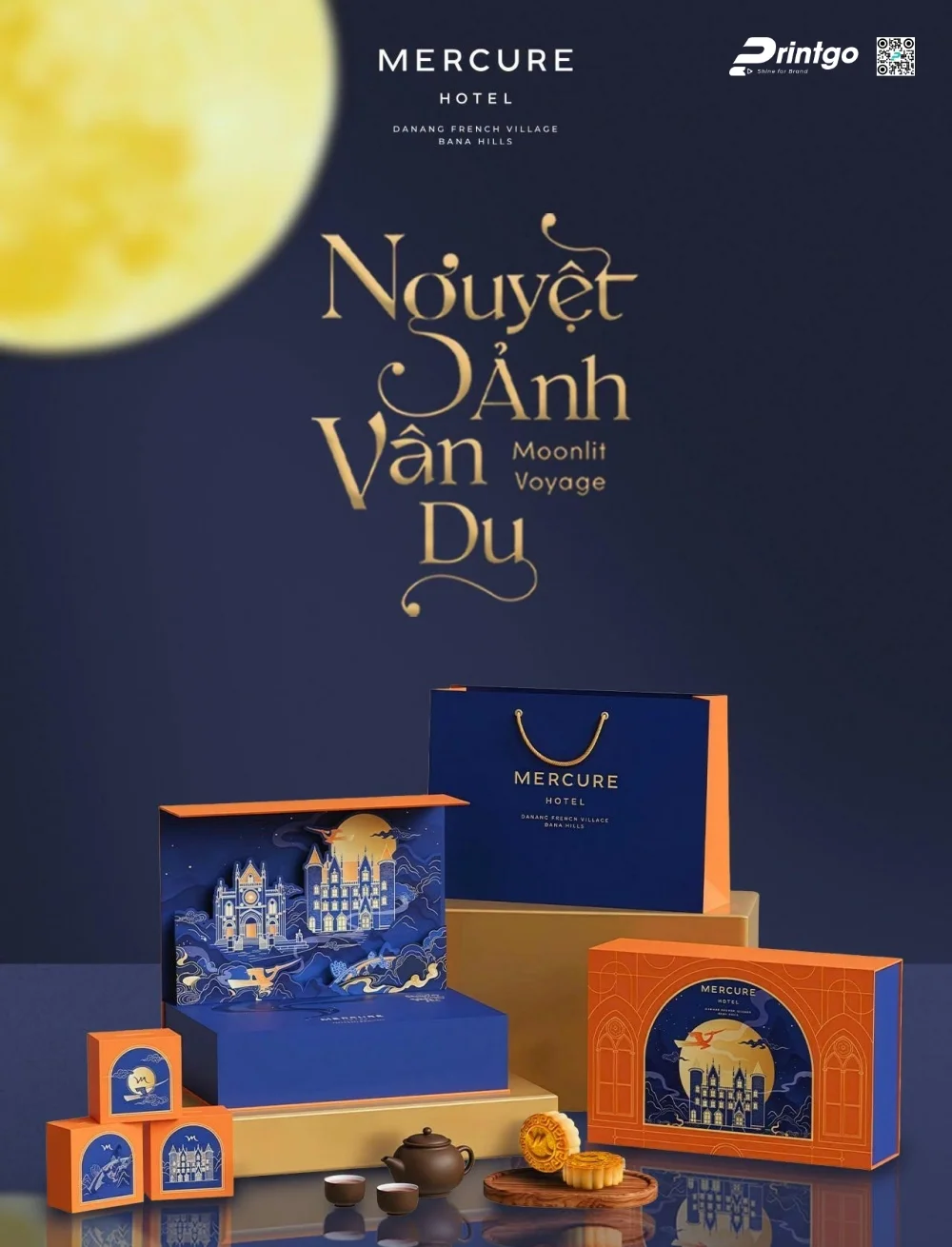 Dự Án Thiết Kế Và In Hộp Bánh Trung Thu Mercure Hotel Danang French Village Bana Hills
