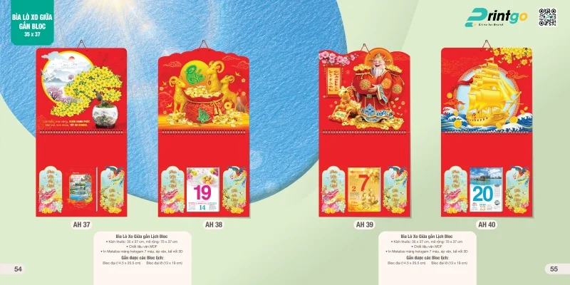 Bìa lò xo giữa – khánh lịch: Phúc - Lộc