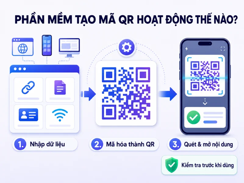 Phần mềm tạo mã QR là gì và hoạt động như thế nào?