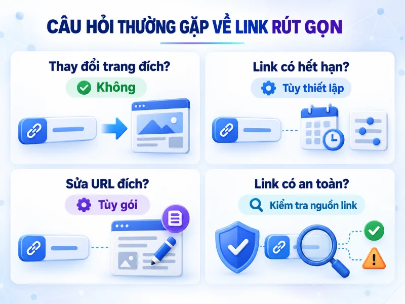 Câu hỏi thường gặp về công cụ rút gọn link