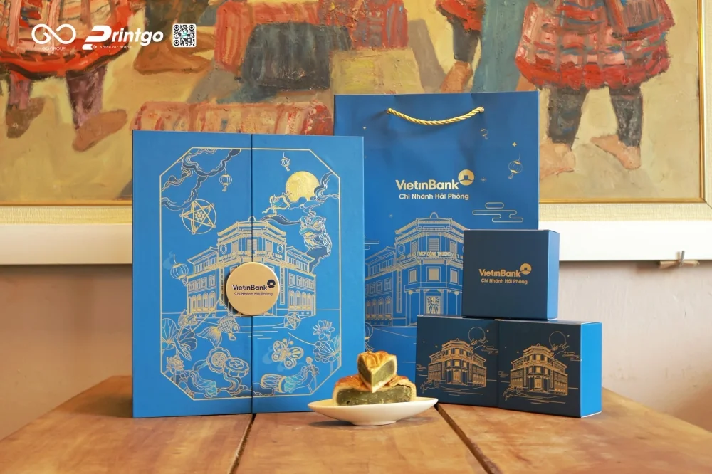 Dự án thiết kế và in ấn hộp bánh trung thu VietinBank: Chiếc hộp mở ra đêm hội