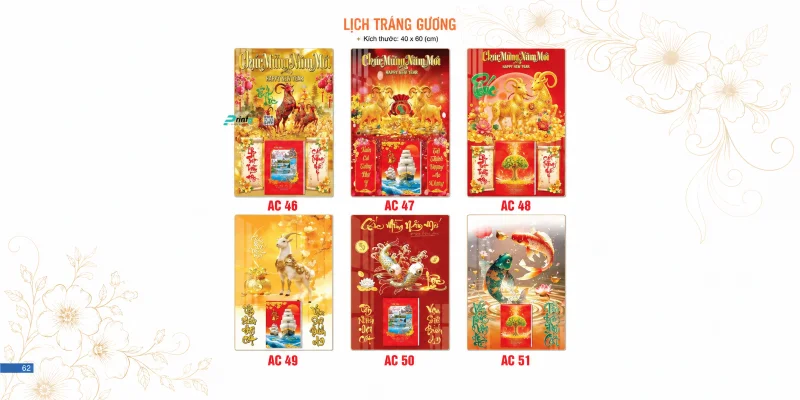 Lịch Tết Á Châu 2027: lịch tráng gương