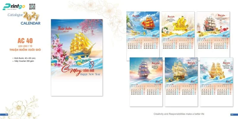 Lịch Tết Á Châu 2027: thuận buồm xuôi gió