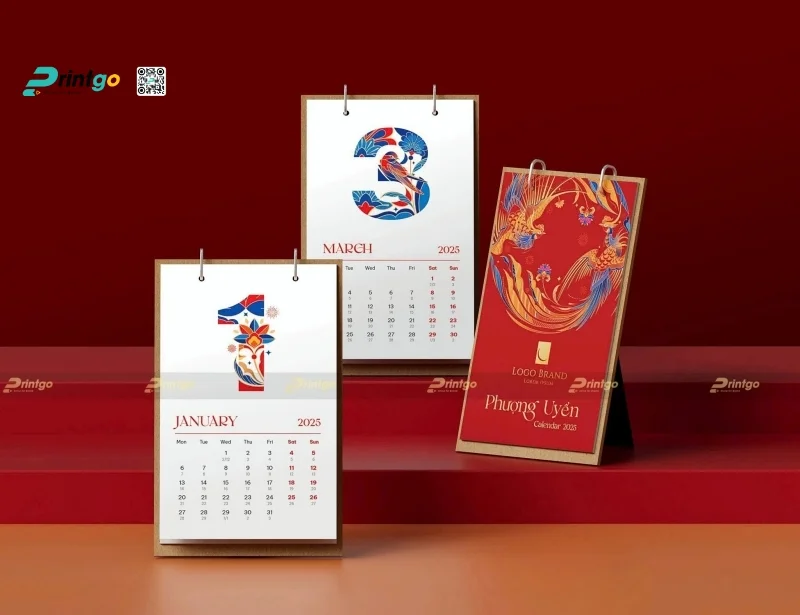 Mẫu lịch bàn ngành dầu khí