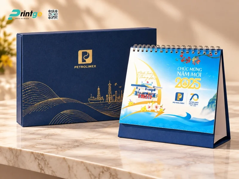 Xu hướng thiết kế lịch Tết độc quyền cho doanh nghiệp dầu khí