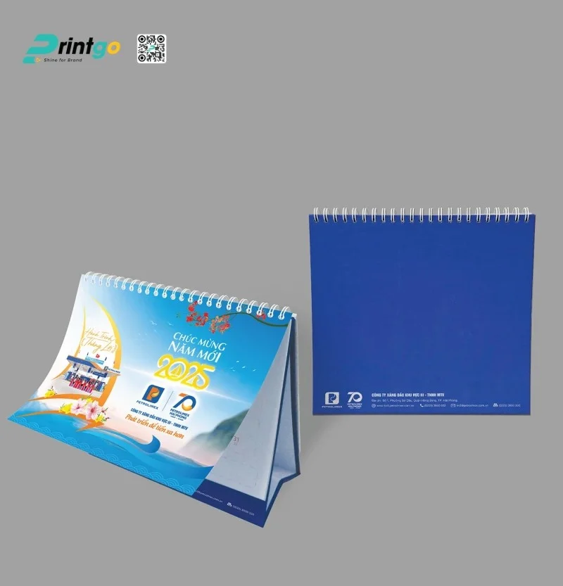 Mẫu lịch bàn ngành dầu khí
