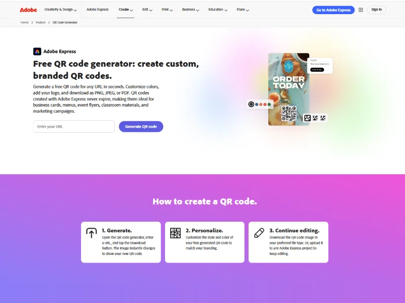 Top 5. Adobe Express – đơn giản cho người mới