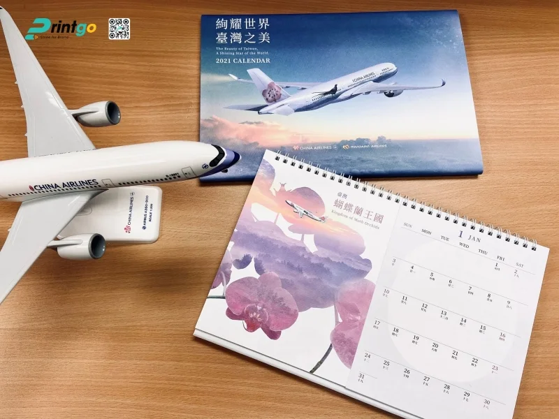 Mẫu lịch để bàn ngành hàng không