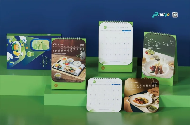 Mẫu lịch để bàn ngành hàng không