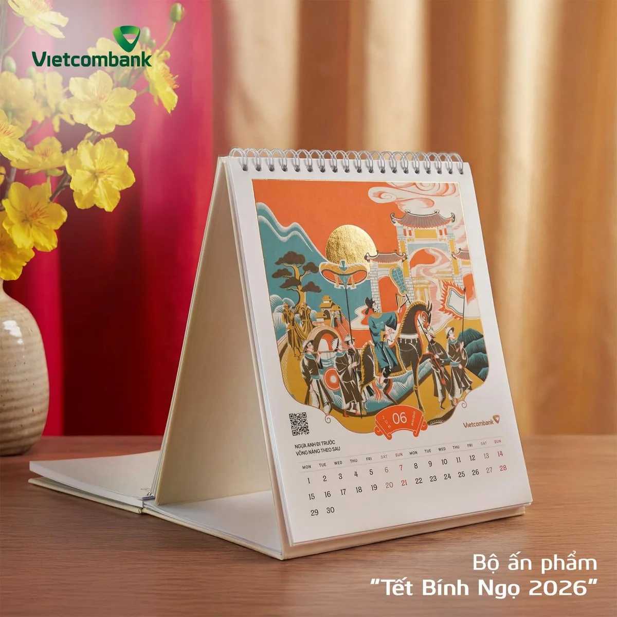 Mẫu lịch Tết ngân hàng mang bản sắc văn hóa