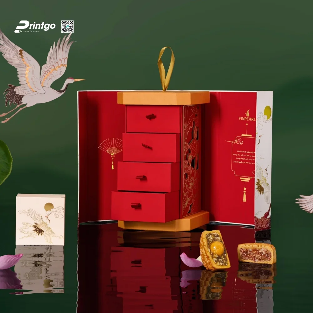 BST hộp bánh trung thu Vinpearl: Hộp trung thu Lạc Hồng