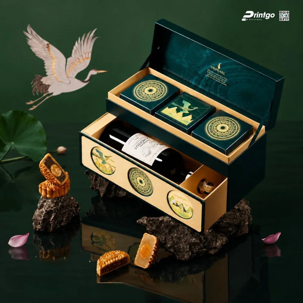 BST hộp bánh trung thu Vinpearl: Hộp trung thu Văn Lang
