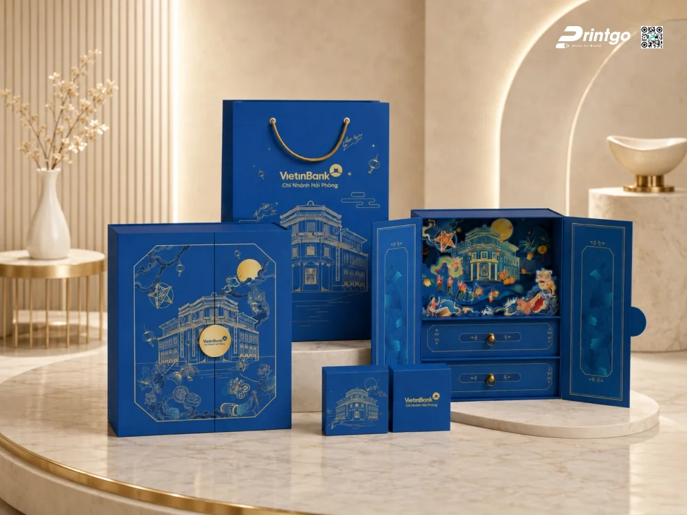 Hộp trung thu VietinBank Chi nhánh Hải Phòng: Một sân khấu giấy cao 18cm