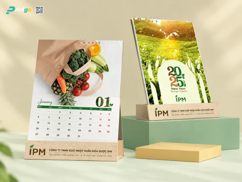 Lịch để bàn lĩnh vực thiết bị y tế thiết kế theo yêu cầu