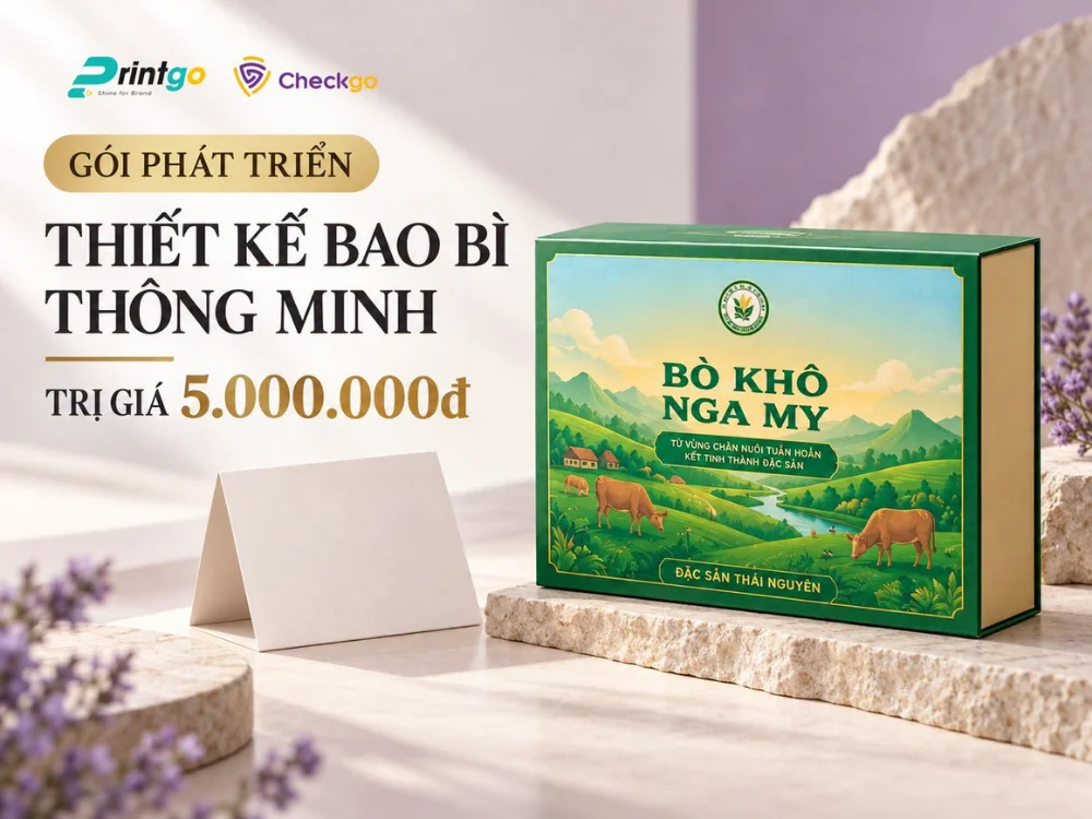 Gói Phát triển 1 năm: tặng thiết kế bao bì thông minh trị giá 5.000.000đ