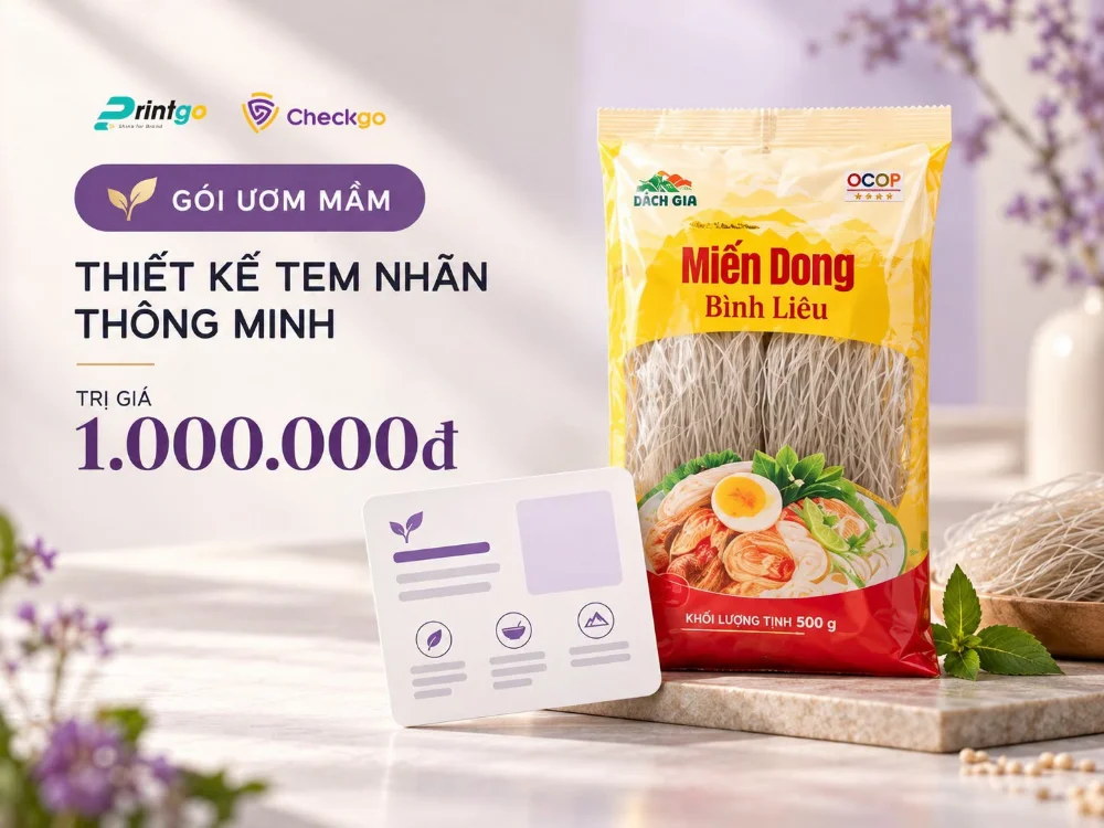 Quà tặng từ Printgo: thiết kế tem nhãn thông minh