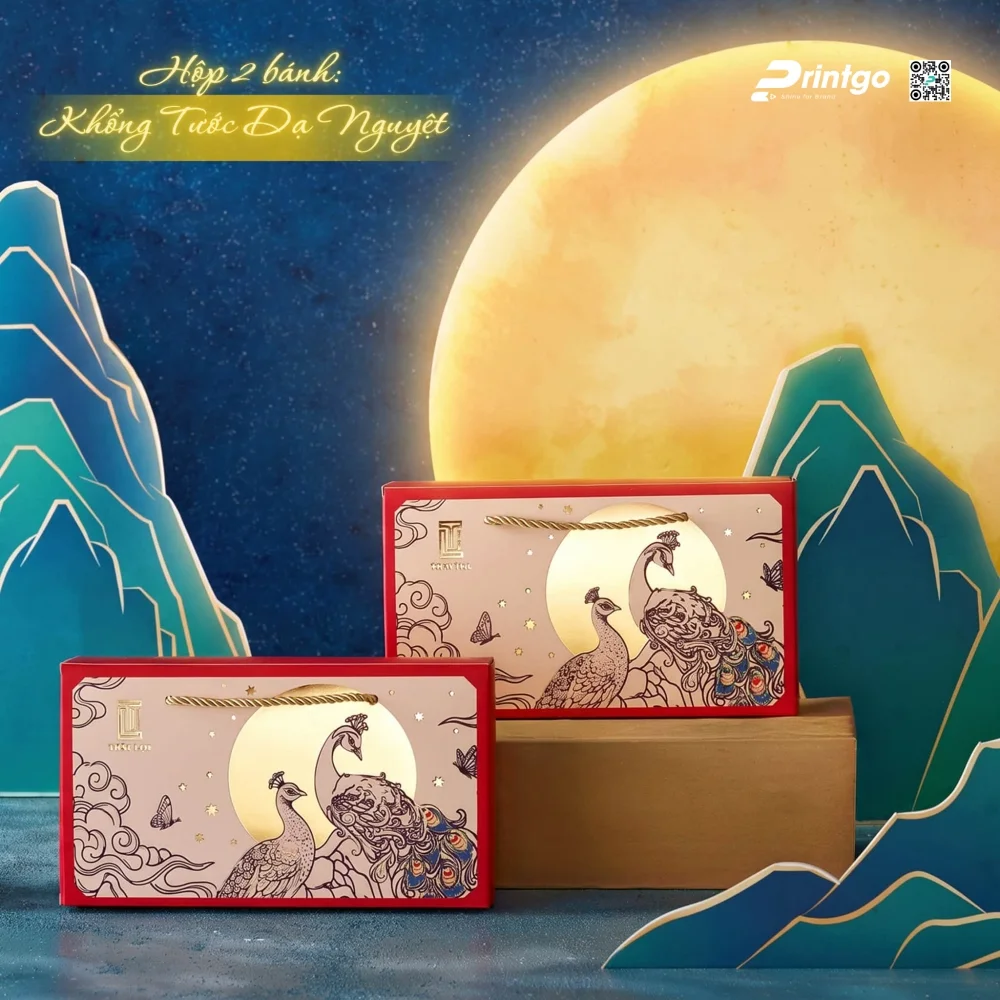 Hộp trung thu Khổng Tước Dạ Nguyệt