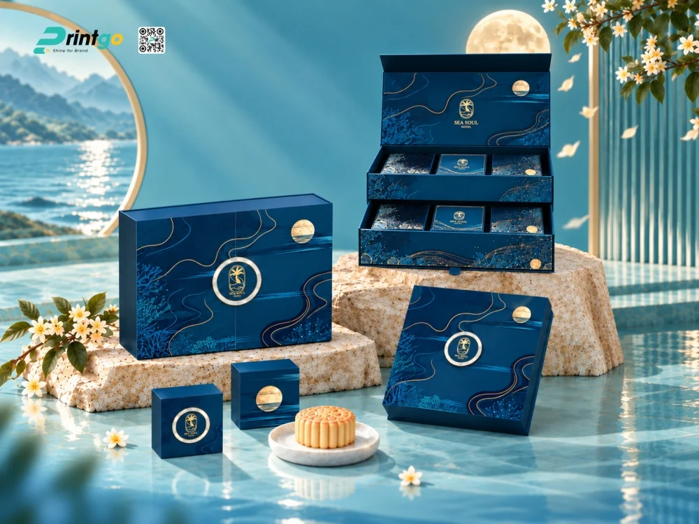 Dự án thiết kế và in hộp bánh trung thu khách sạn Sea Soul: Trọn vị đoàn viên