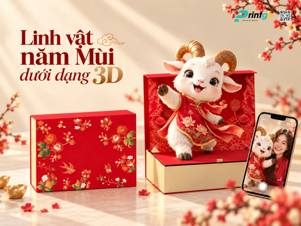 Linh vật năm Mùi dưới dạng 3D