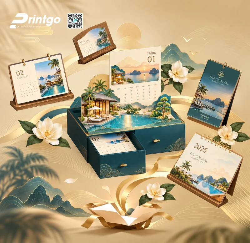 Những lưu ý khi thiết kế và in lịch Tết ngành nhà hàng khách sạn