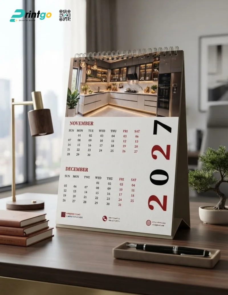  Mẫu lịch để bàn ngành kiến trúc – nội thất