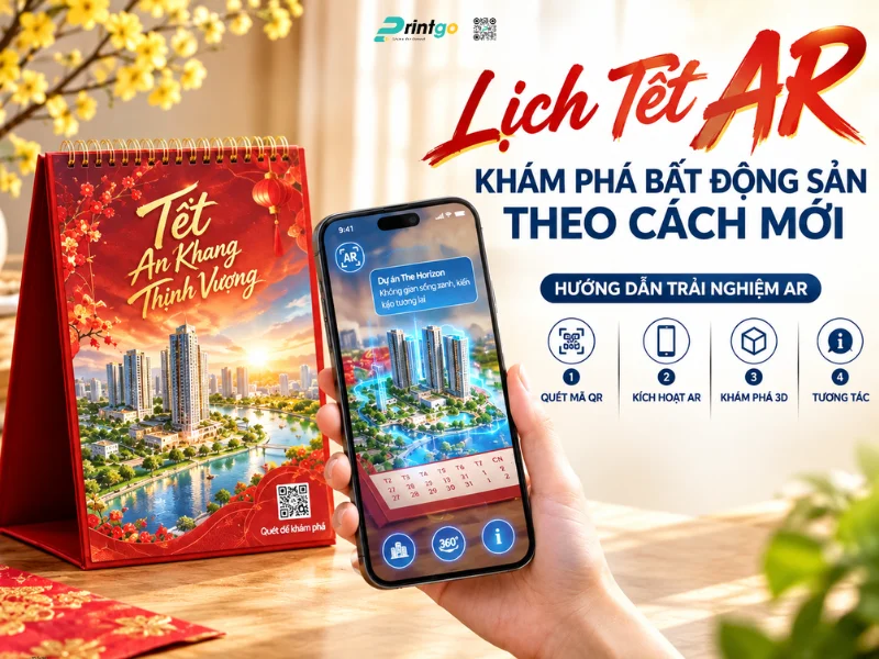 Công nghệ AR tích hợp vào lịch Tết ngành Bất động sản