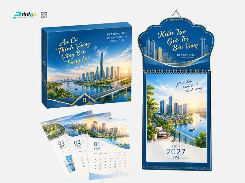 Mẫu lịch bloc ngành Bất động sản
