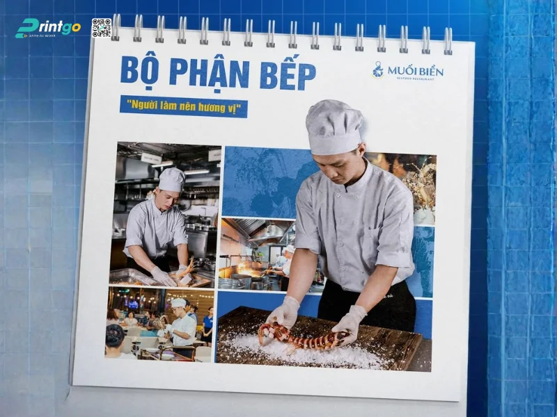 Lịch để bàn ngành thủy sản phá cách