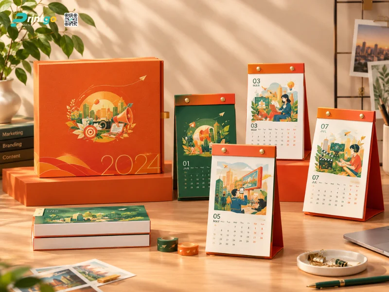 Lịch để bàn ngành truyền thông - quảng cáo chuyên nghiệp