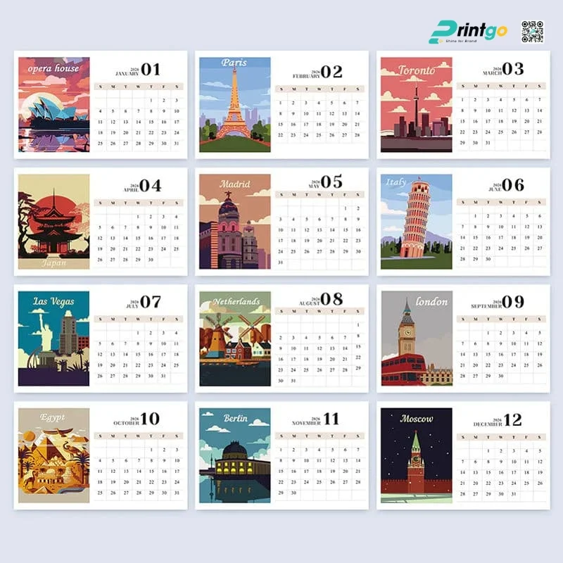 Gợi ý 20+ thiết kế lịch Tết ngành xây dựng đẹp