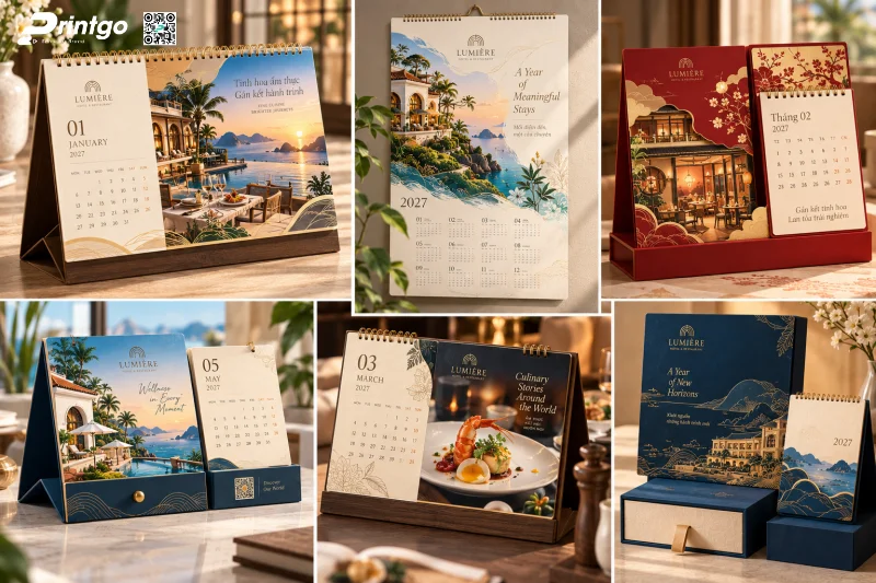 Những chủ đề lịch Tết ngành nhà hàng khách sạn mới nhất