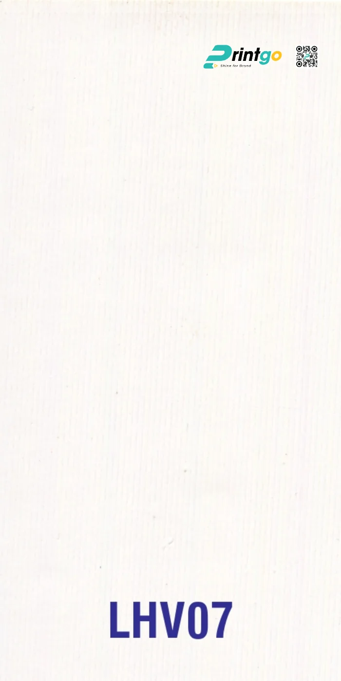 Mẫu cán vân giấy tại xưởng sản xuất của Printgo - LHV07
