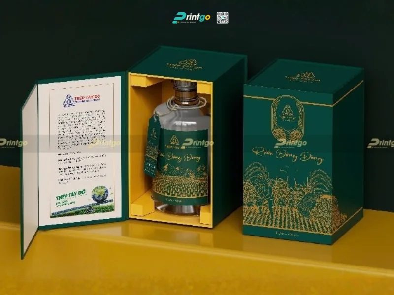 Printgo tạo dấu ấn riêng cho doanh nghiệp với hộp đựng rượu Thép Tây Đô