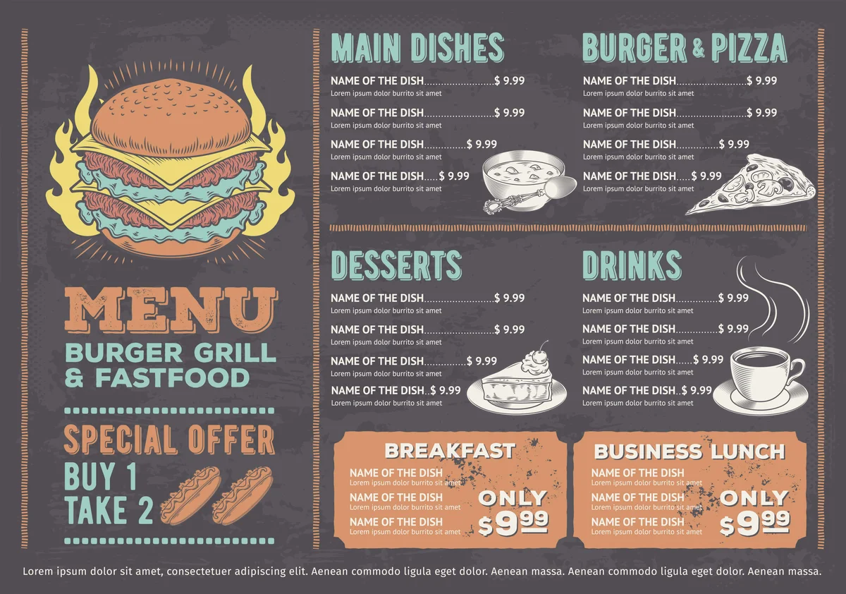 Menu/Thực đơn