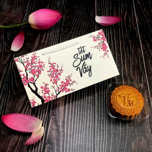Hộp giấy đựng 2 bánh trung thu