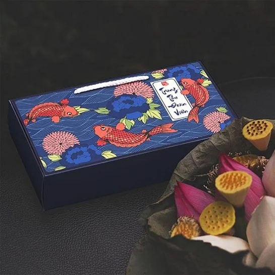Hộp giấy đựng 2 bánh trung thu