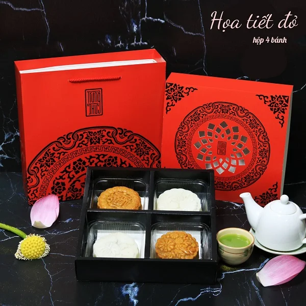 Hộp giấy đựng 4 bánh trung thu