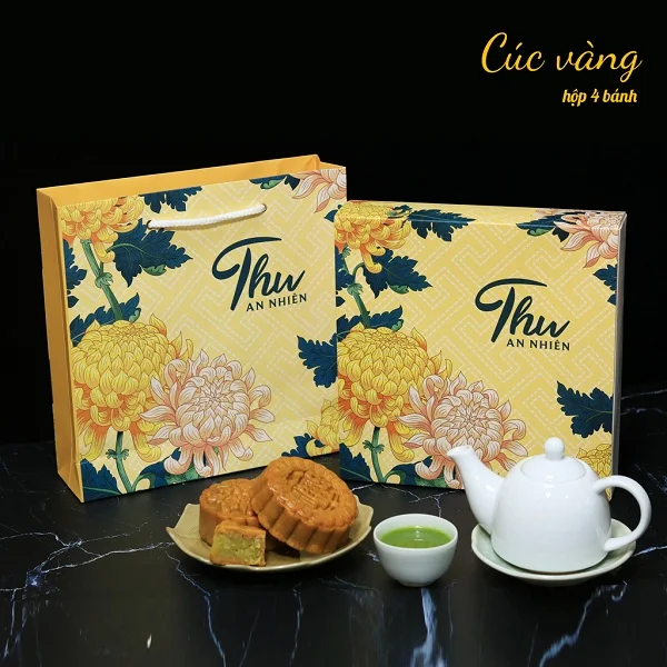 Hộp giấy đựng 4 bánh trung thu