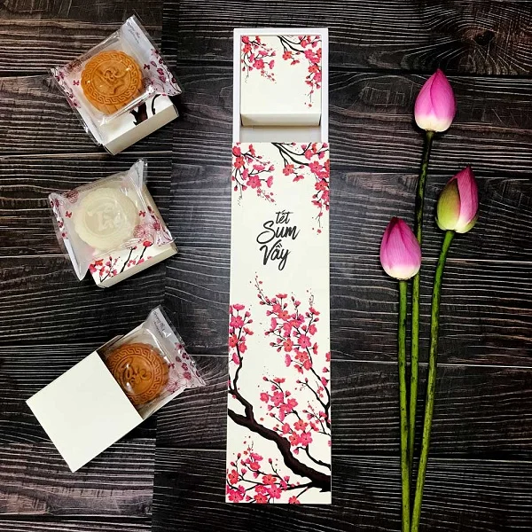 Hộp giấy đựng 4 bánh trung thu