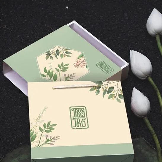 Hộp giấy đựng 4 bánh Trung thu 